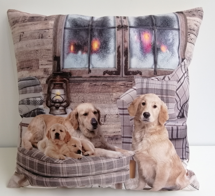 Copricuscino luminoso