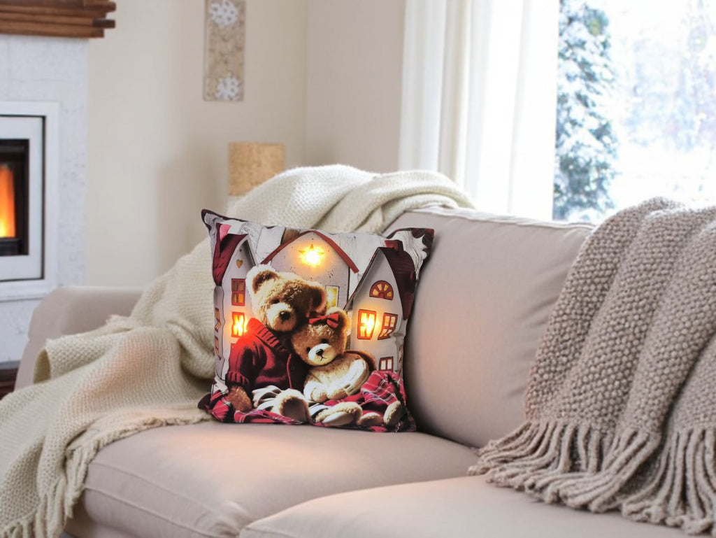 Copricuscino luminoso